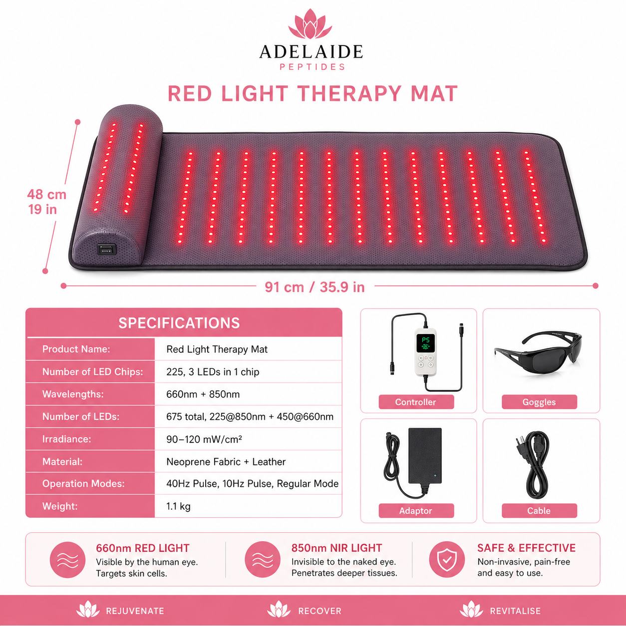 A Red Light Therapy Mat