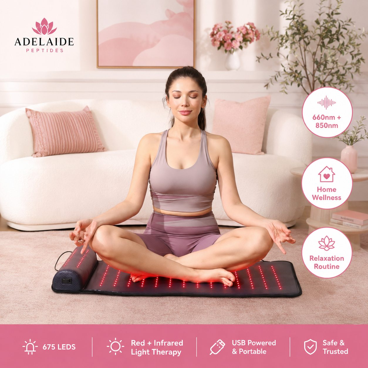 A Red Light Therapy Mat