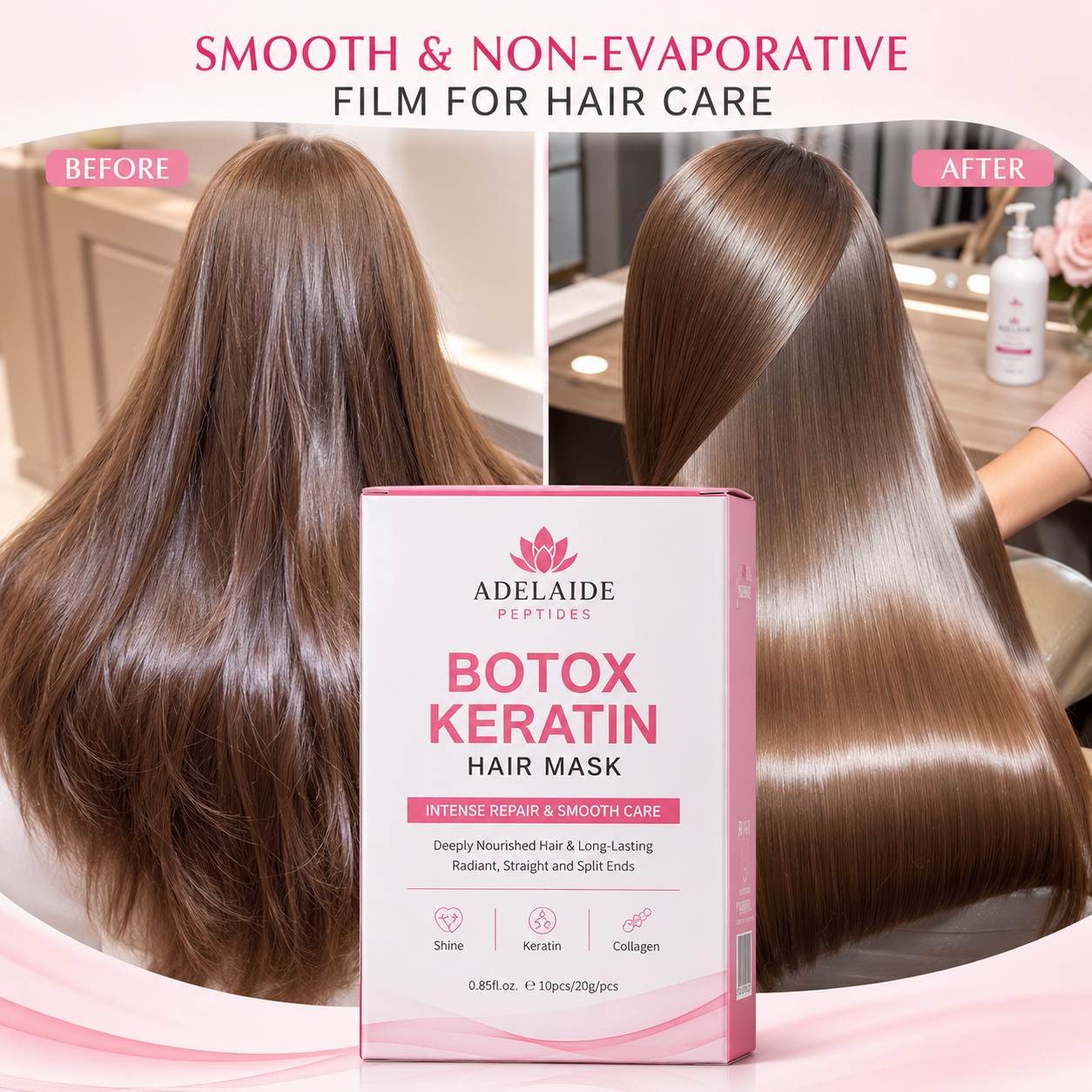 Keratin Hair Mask - 5 Second Repair - Deep Moisturize Hair Treatment 3pcs