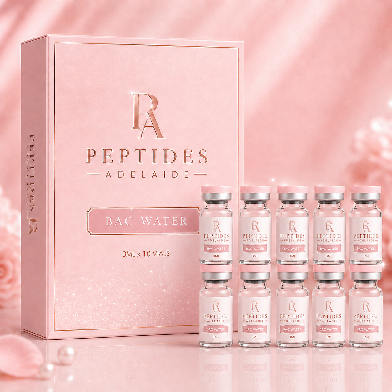 Water 3ML x 10 Vials (bac)